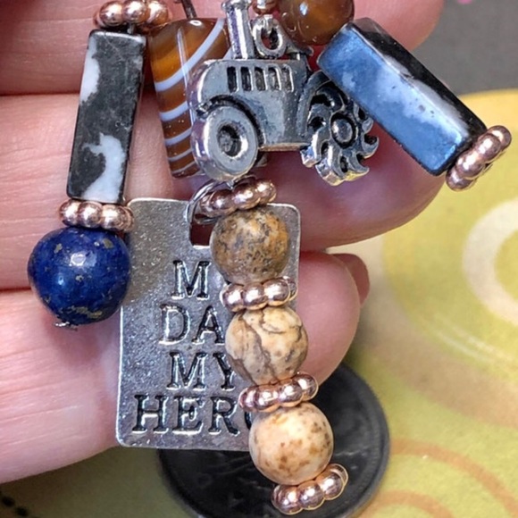 Hand Crafted Other - 🦸‍♂️🚜My dad keychain -for him-for valentines?